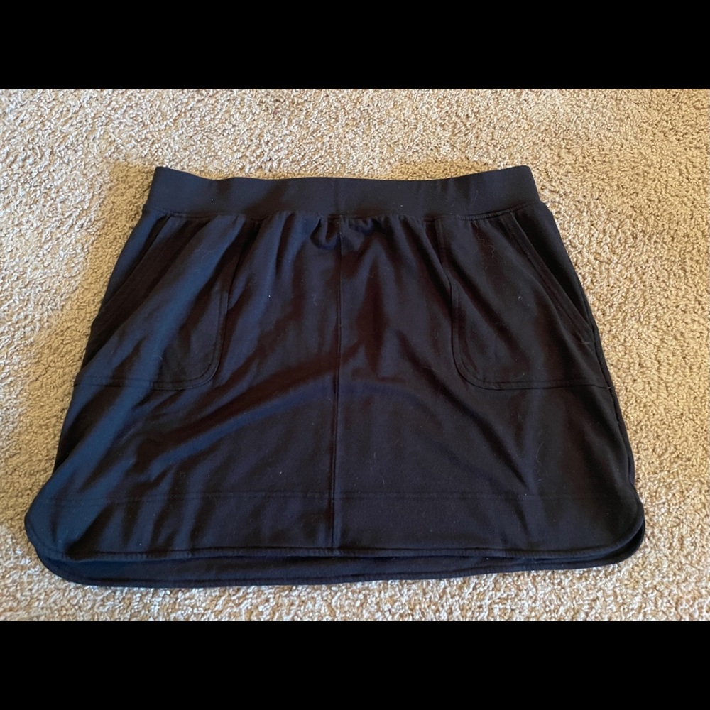 XL Black Sonoma Cotton Pull On Skirt